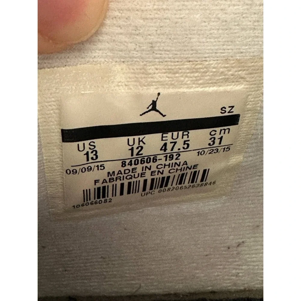 Nike Air Jordan 4 Retro OG 'White Cement' 2016 Men's 840606-192 Size 13